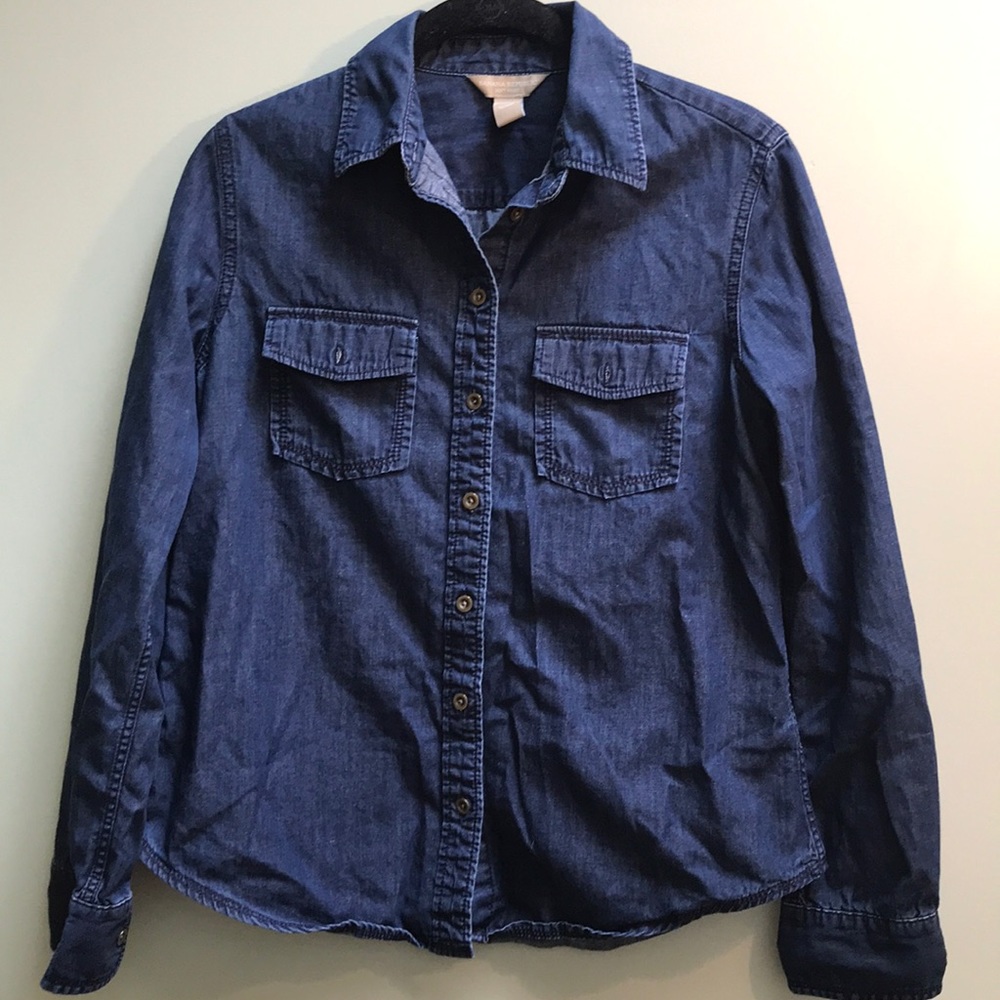 |Banana Republic| Button Down Denim Shirt Sz Small